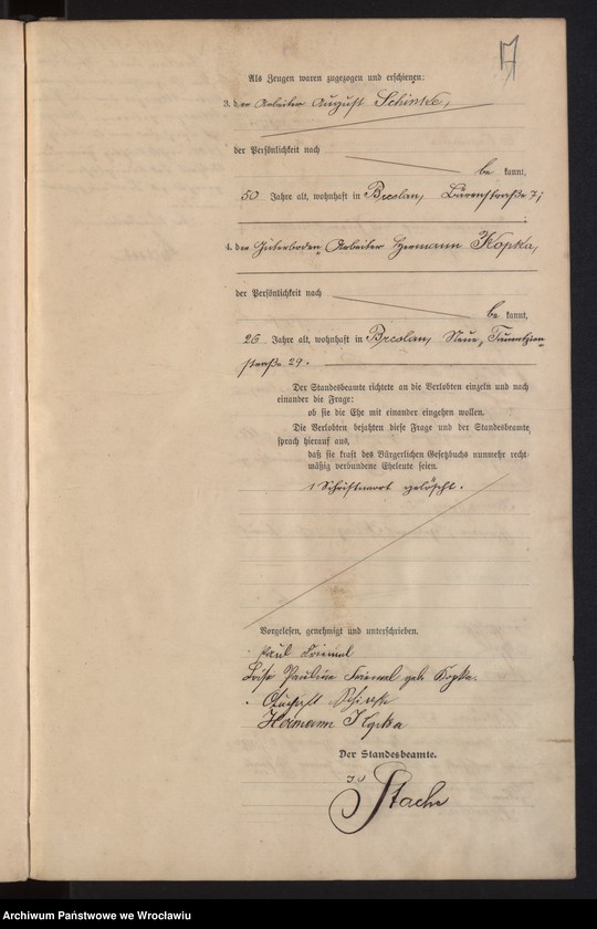 image.from.unit.number "Heiraths-Haupt-Register Breslau I 1900 Band 6"