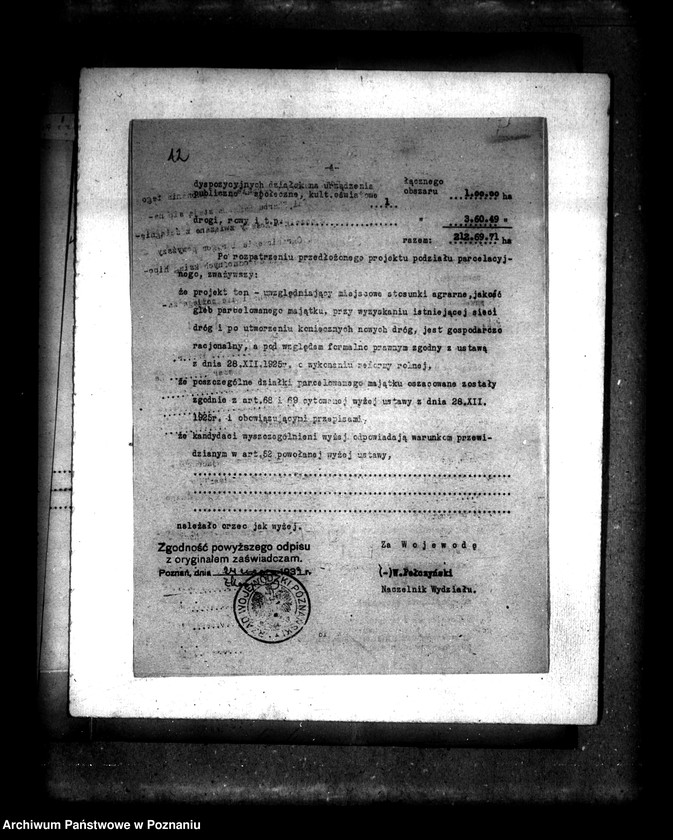 Obraz 16 z jednostki "Operat szacunkowy /parcelowanego majątku Białcz i Chrzypsko powiatu międzychodzkiego"