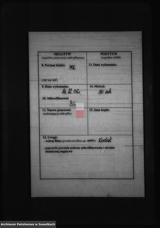 image.from.unit.number "Dowody do akt ślubnych Parafii Puńsk za r 1867"