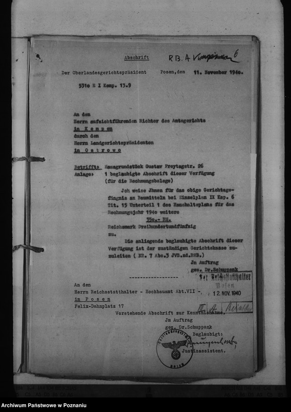 Obraz 10 z jednostki "Amtsgericht Kempen - Kępno"