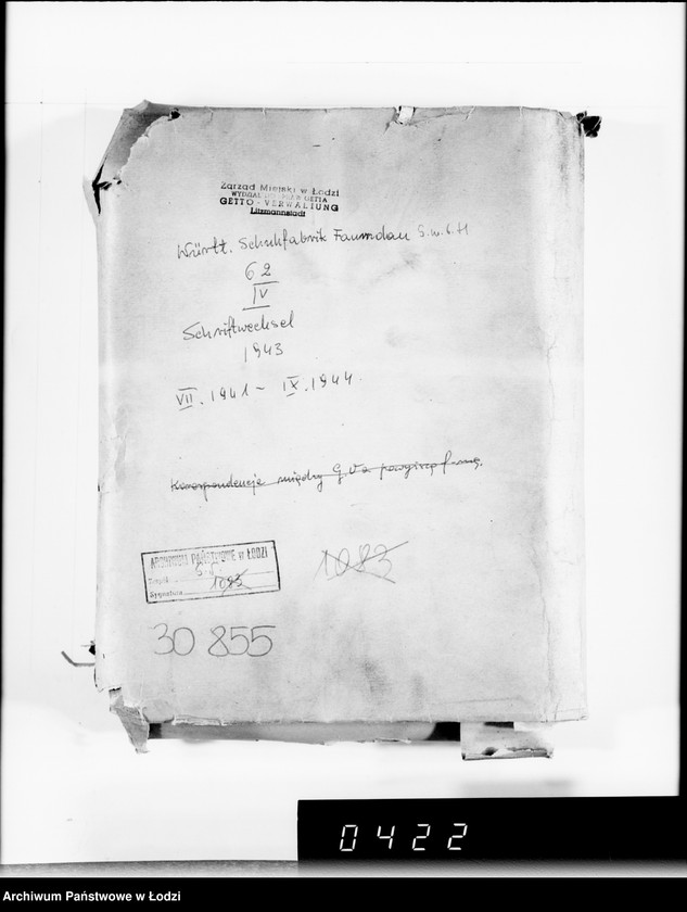 Obraz 4 z jednostki "Württembergische Schuhfabrik Faurndau G.m.b.H.Schriftwechsel"