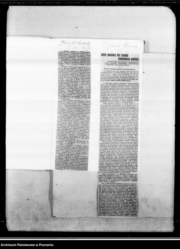 Obraz 6 z jednostki "Niepodległa Polska [wycinki prasowe]"