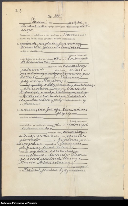 Obraz 4 z jednostki "Księga miejscowa małżeństw tom II [Rejestr główny małżeństw]"