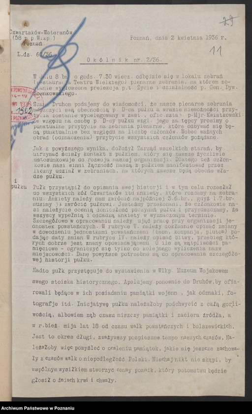 image.from.unit.number "Poznań - koło czwartaków [58 p.p.]"