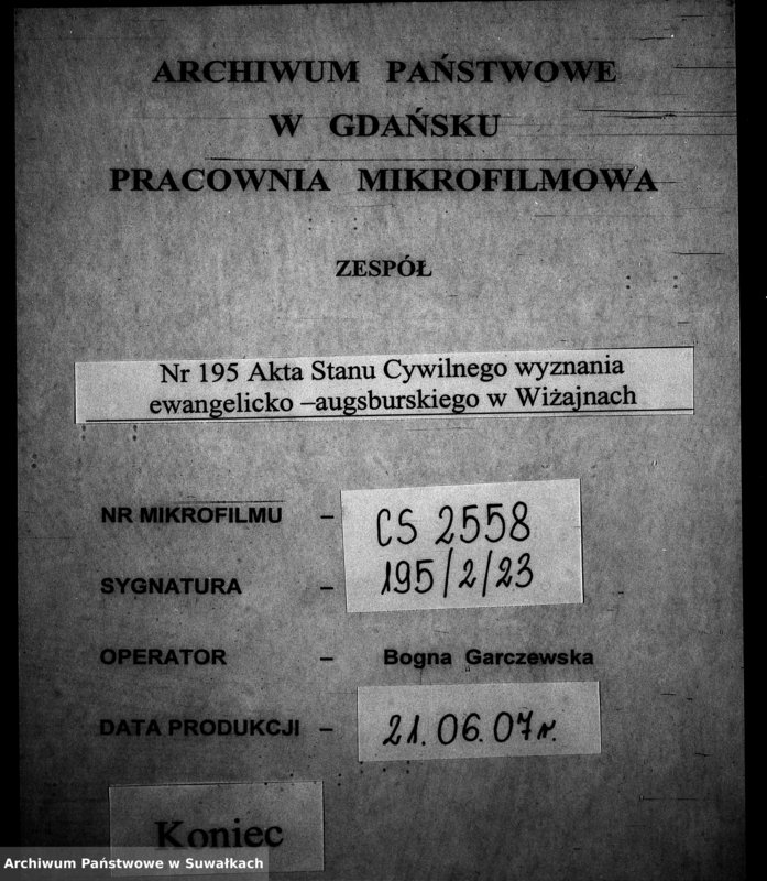 image.from.unit.number "Dokumenty k aktam o brakosočetavšichsja Evangeličesko-Augsburskogo Vižajnskogo Prichoda za 1868 god"
