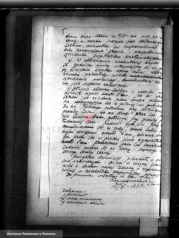 Obraz 9 z jednostki "Majętność Biskupiec powiat koniński /sprawa ustalenia granicy lasu/"