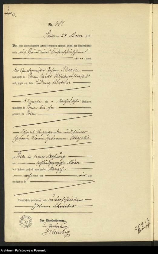 Obraz 4 z jednostki "Księga miejscowa zgonów tom II [Rejestr główny zgonów]"