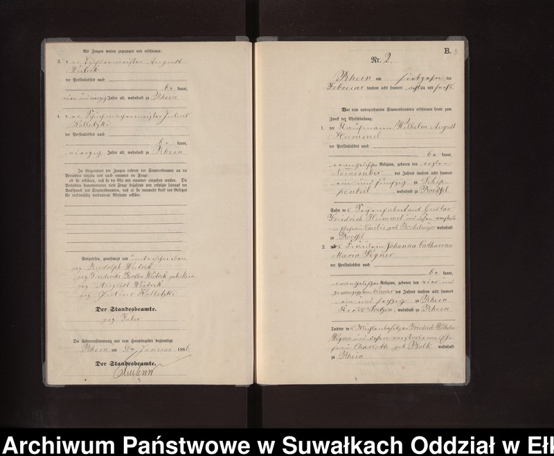 image.from.unit.number "Heiraths-Neben-Register des Preussischen Standes-Amtes Rhein Kreis Loetzen"