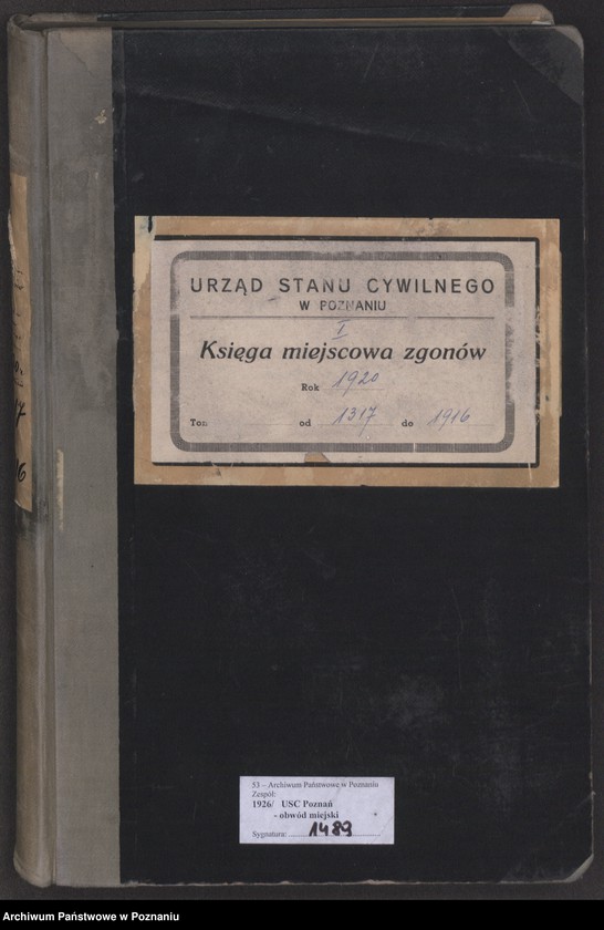 Obraz 2 z jednostki "Księga miejscowa zgonów tom III [Rejestr główny zgonów]"