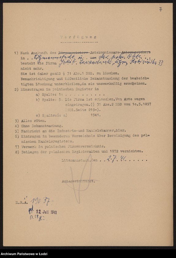 Obraz 9 z jednostki "Jakób Lewandowski - sklep spożywczy"