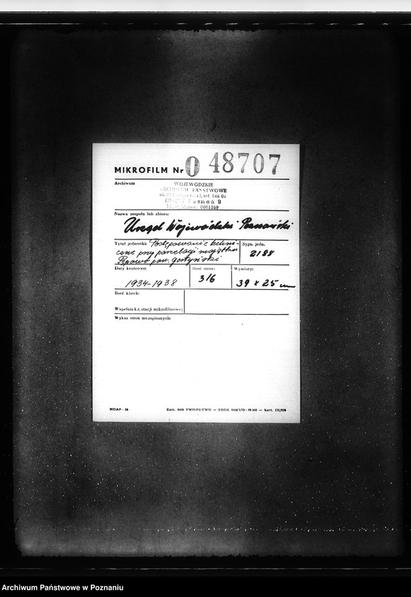 Obraz 2 z jednostki "Postępowanie techniczne przy parcelacji majątku Pępowo powiatu gostyńskiego"