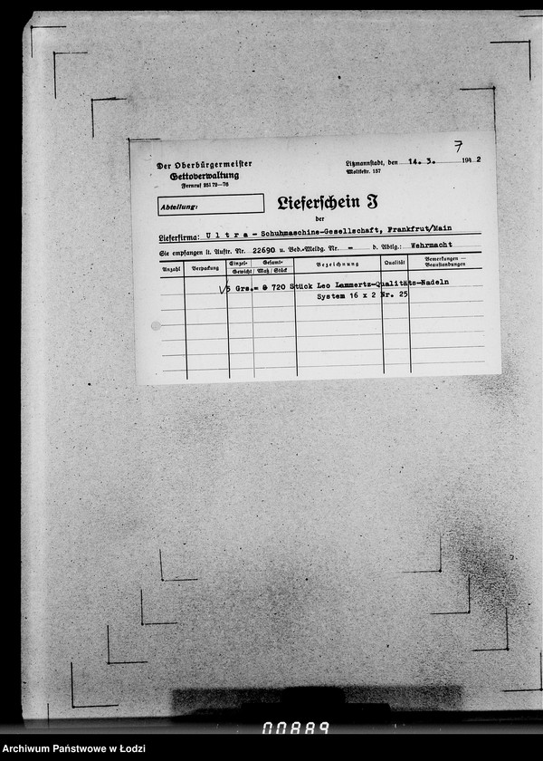 Obraz 11 z jednostki "339 Filztiefel U-Z.[Korespondencja i zamówienia]"