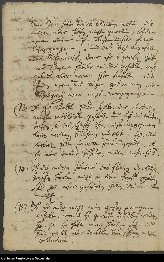 image.from.unit.number "Dorfschaft Büssenthin [Buszęcin] contra sämtliche Koeller auf Reckow [Rekowo] und deren Untertanen wegen der zu Ungebühr gepflügten Brache und verübter Gewalt."
