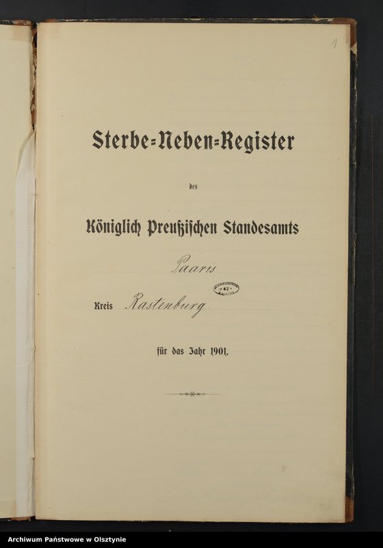 image.from.unit.number "Sterbe-Neben-Register Nr 1 - 25"