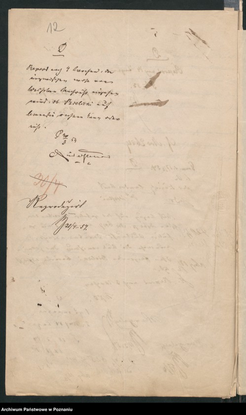 Obraz 15 z jednostki "A. betr. den polnischen Emigranten Josef Felix Bielicki Hauslehrer beim Fürsten Czartoryski"