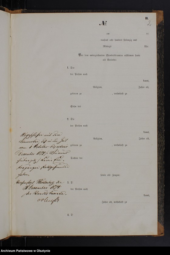 image.from.unit.number "Haupt-Heiraths-Register /wpisów nie było/"