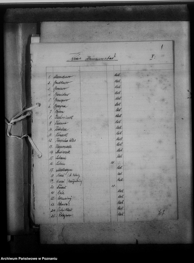 Obraz 5 z jednostki "Einziehungsprotokolle [ksiąg kościelnych] Kreis Hermannsbad [Ciechocinek powiat Aleksandrów Kujawski, województwo bydgoskie]"