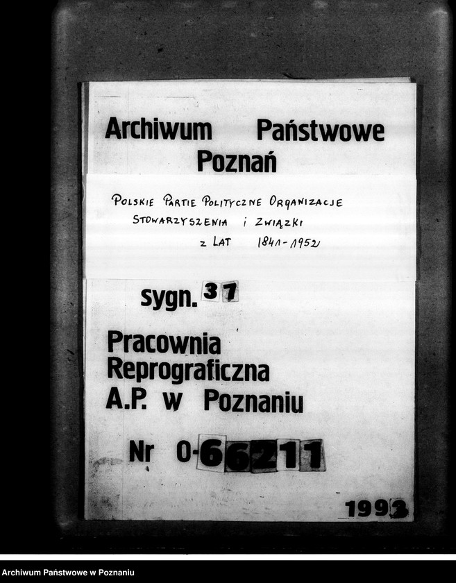 Obraz 1 z jednostki "Zarządzenia i okólniki Zarządu Głównego, Okręgowego i Powiatowego w Poznaniu"