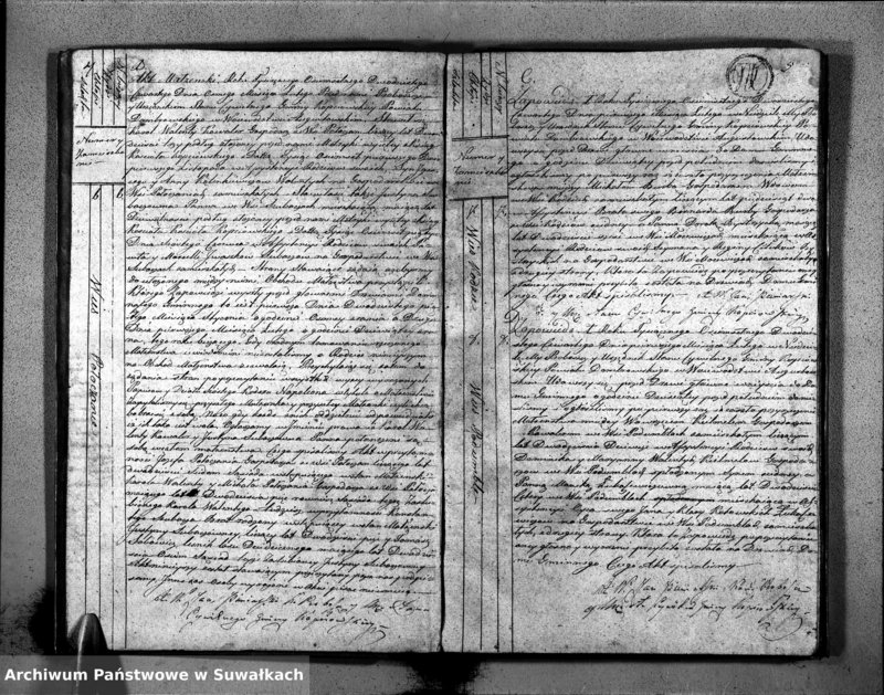 image.from.unit.number "Akta Zaślubionych Stanu Cywilnego Gminy Kopciowskiey na Rok 1824."