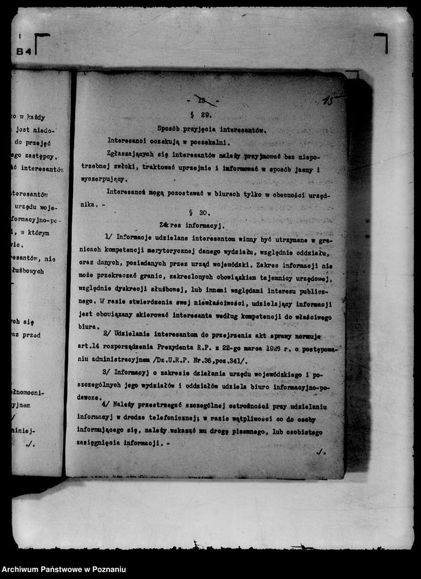 Obraz 18 z jednostki "Regulamin i instrukcje kancelaryjne Urzędu Wojewódzkiego Poznańskiego z późniejszymi poprawkami"