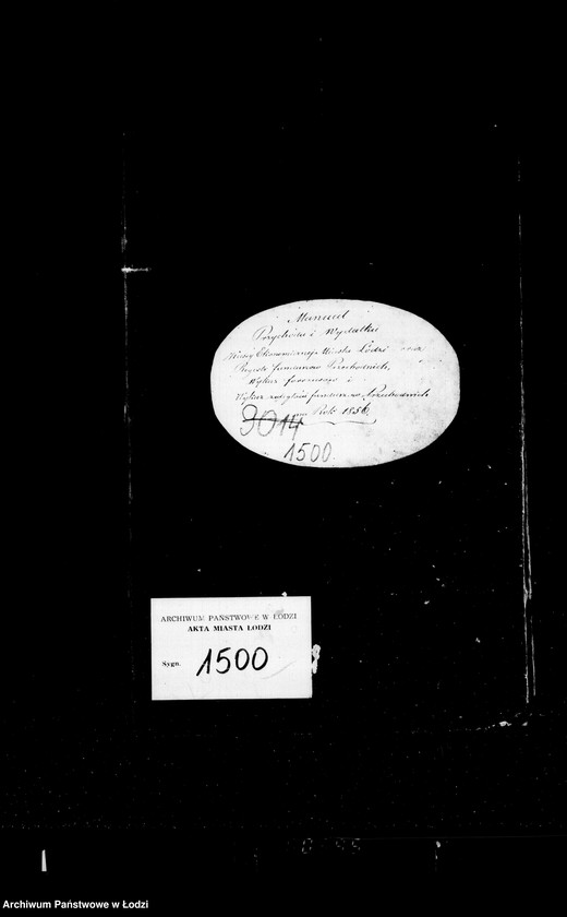 Obraz 4 z jednostki "Manuał przychodu i wydatku kasy ekonomicznej m. Łodzi oraz regestr funduszów przechodnich, wykaz forszusów, wykaz zaległości funduszów przechodnich na r. 1856"