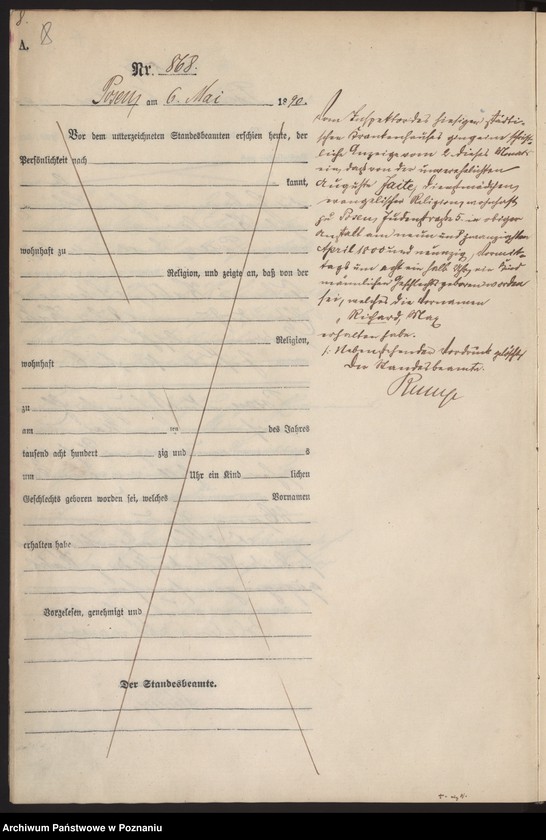 Obraz 11 z jednostki "Księga urodzeń t. III"