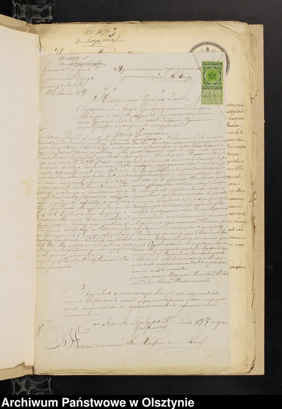 image.from.unit.number "Dokumenty k˝ Aktam˝ o brakosočetanìj Prihoda Gržebskago za 1877 god˝ [Annexa do akt małżeństw z Parafii Grzebsk za 1877 rok]"