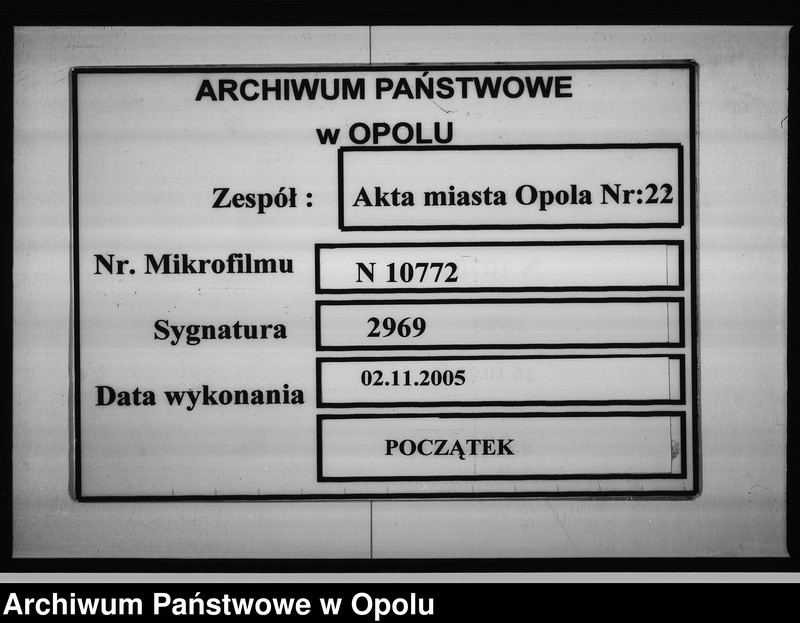 Obraz 1 z jednostki "Acta des Magistrats zu Oppeln betreffend: die Vermiethung der, der Stadtkommune gehörigen Wohnung nebst Stallung an dem Bauden Magazingebäude de Anno 1851"