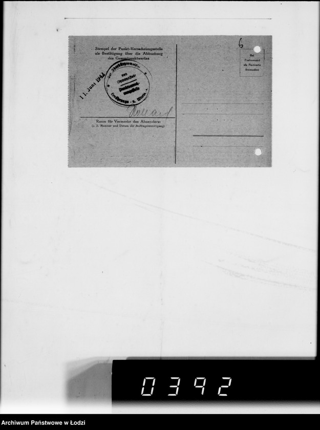 Obraz 10 z jednostki "F-ma St.Weilbach Litzmannstadt IV Warenverwertung an Lager 99"