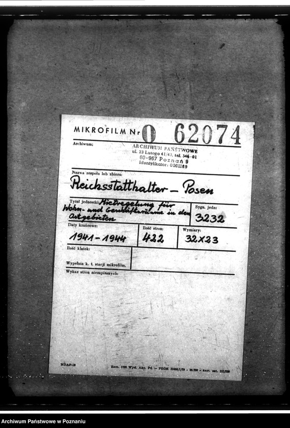 Obraz 2 z jednostki "Mietregelung für Wohn- und Geschüftsräume in den Ostgebieten"