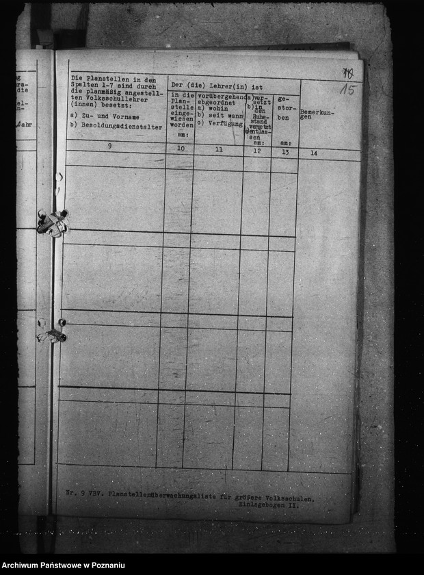Obraz 19 z jednostki "Planstellenüberwachungslisten"