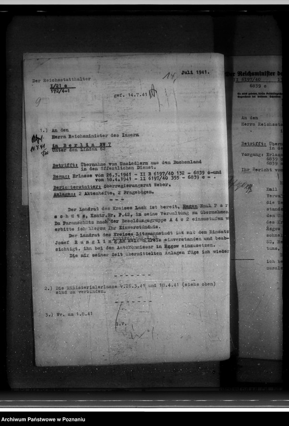 Obraz 15 z jednostki "Übernahme der Rückwanderer in den öffentlichen Dienst"