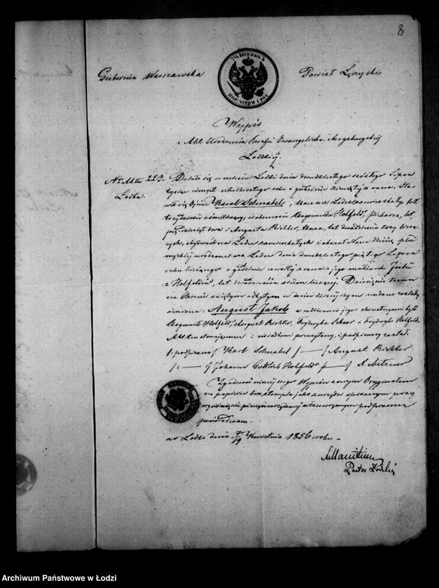 Obraz 12 z jednostki "Akta tyczące się rady familijnej i spisu inwentarza pozostałego po zmarłych Karolu i Annie Juliannie Schnabel"