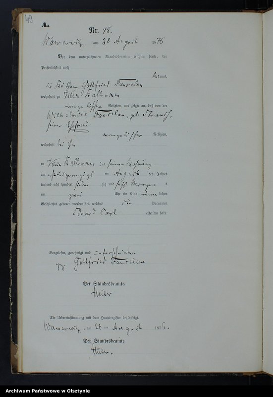 image.from.team "Urząd Stanu Cywilnego w Wielkich Bałówkach pow. nowomiejski"