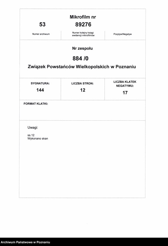 Obraz 15 z jednostki "Poznań - koło czwartaków - akta koła."