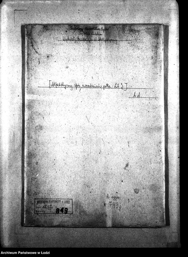 Obraz 3 z jednostki "[Alfabetyczny spis mieszkańców getta. Litera J]"