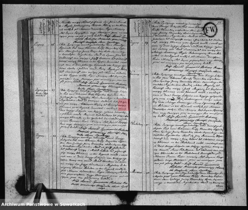 Obraz 19 z jednostki "Akta Zeszłych Gminy Berznickiey od dnia 1-o Stycznia 1820 Roku"