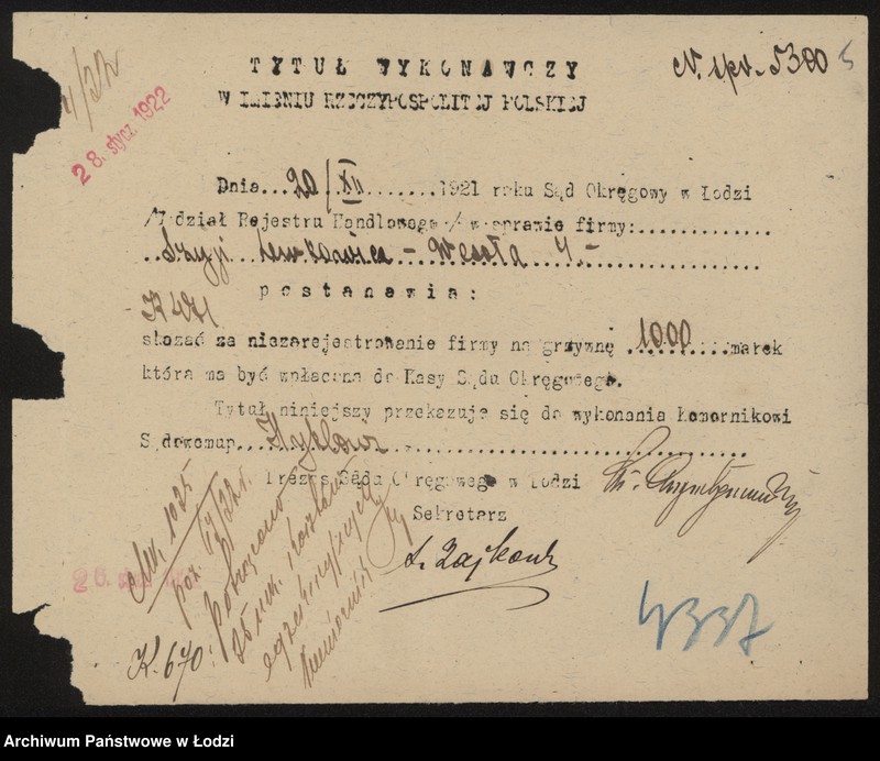 Obraz 7 z jednostki "Szyja Lewkowicz - fabryka świec"