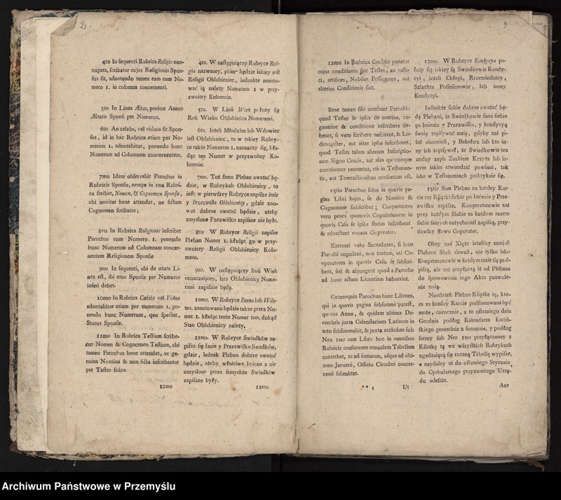 image.from.unit.number "Liber copulatorum pro pago Siennów, tom I"