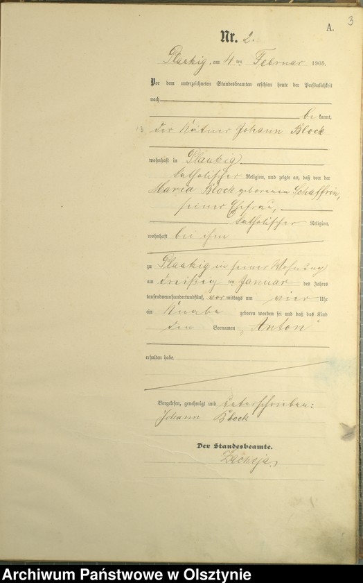 Obraz 5 z jednostki "Geburts-Haupt-Register Nr 1 - 41"