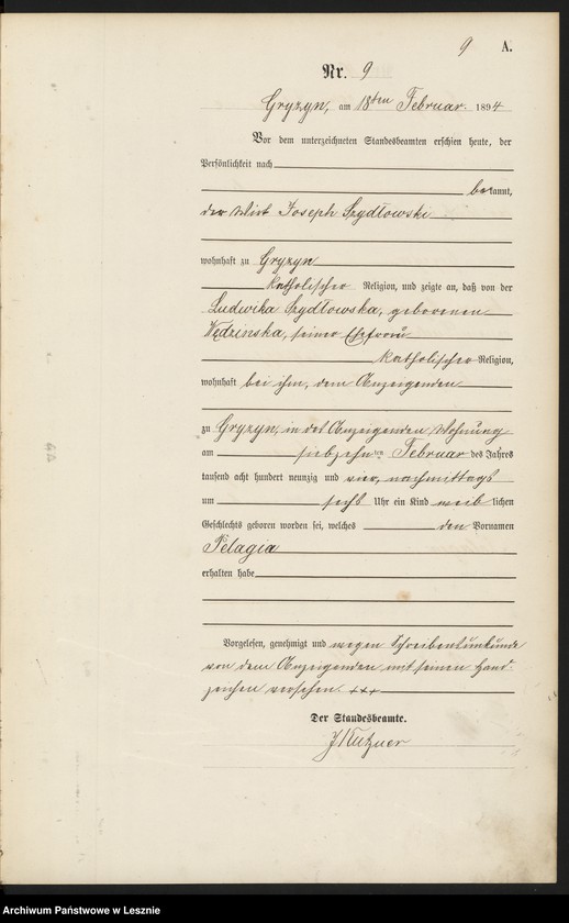 Obraz 12 z jednostki "[Księga urodzeń]"