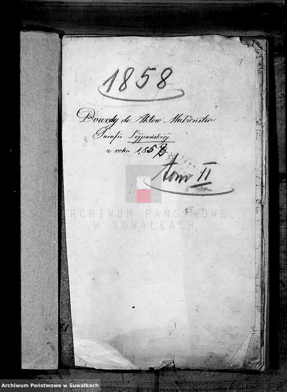 image.from.unit.number "Dowody do Aktów Małżeństw Parafii Lejpuńskiej z roku 1858 tom II"