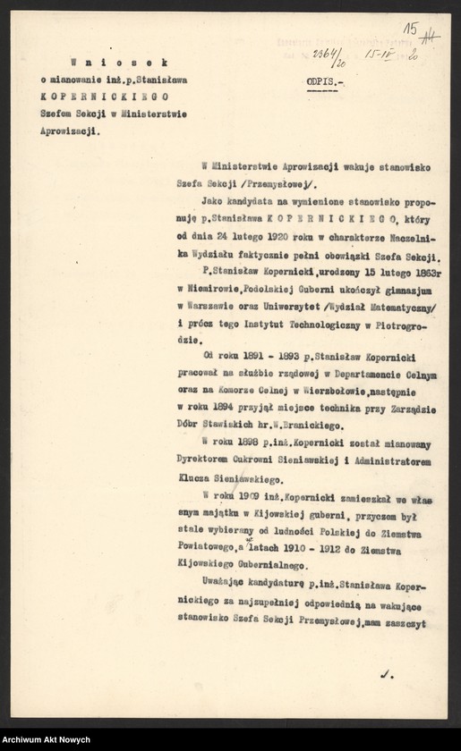 image.from.unit.number "Nominacje i dymisje w Ministerstwie Aprowizacji"