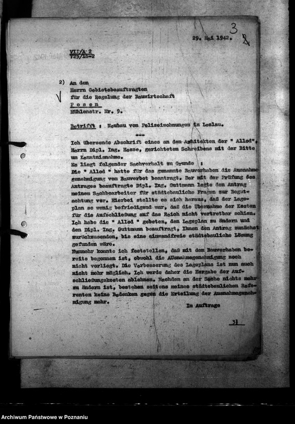 Obraz 7 z jednostki "Finanzierungshilfe. Antrag der Stadt Leslau (Włocławek)"