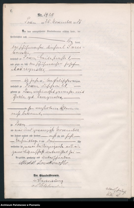 Obraz 11 z jednostki "Księga zgonów t. V"