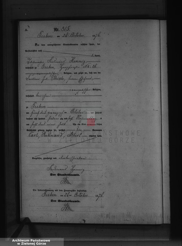 image.from.unit.number "Geburts-Neben-Register, Band III von No 812 bis No 980"