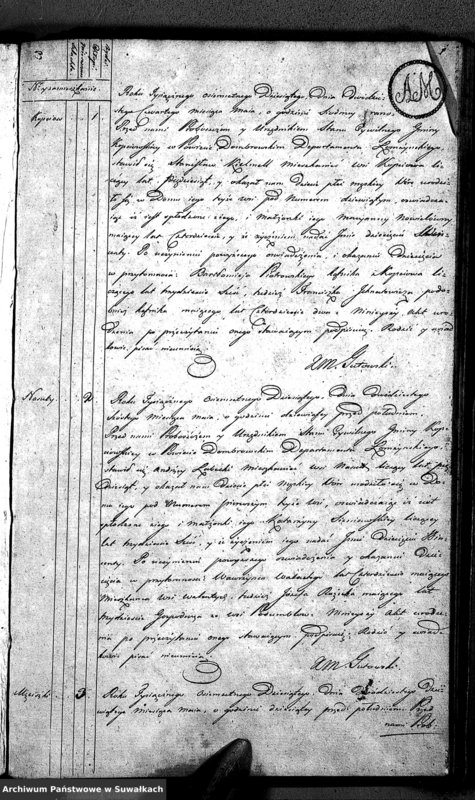 image.from.unit.number "Akta Urodzonychych Gminy Kopciowskiey od 1 Maia 1810 R."