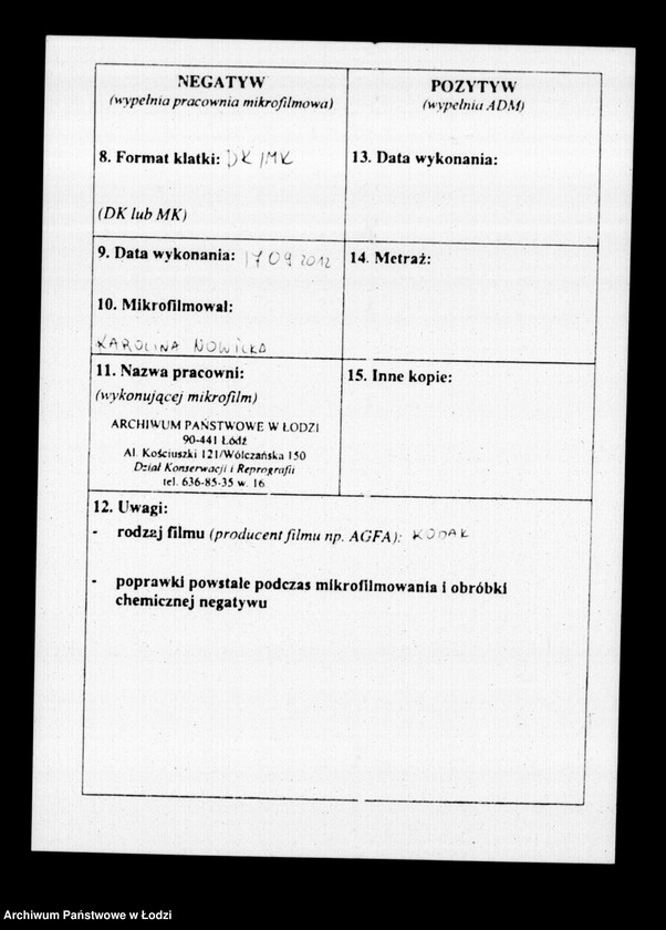 Obraz 3 z jednostki "Rachunek kasy ekonomicznej m. Łodzi za rok 1843"