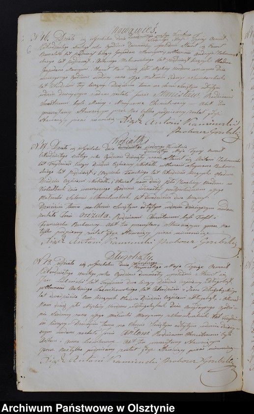 image.from.unit.number "Duplikat Aktów Urodzenia, Zaślubień, Zeyścia Parafii Grzebskiey za Rok 1846"