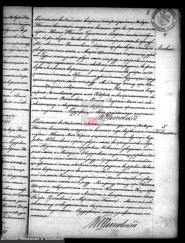 image.from.unit.number "Duplikat aktov rodivšichsja, umeršich i brakosočetavšichsja vejsejskogo rimsko-katoličeskogo prichoda na 1878 god"